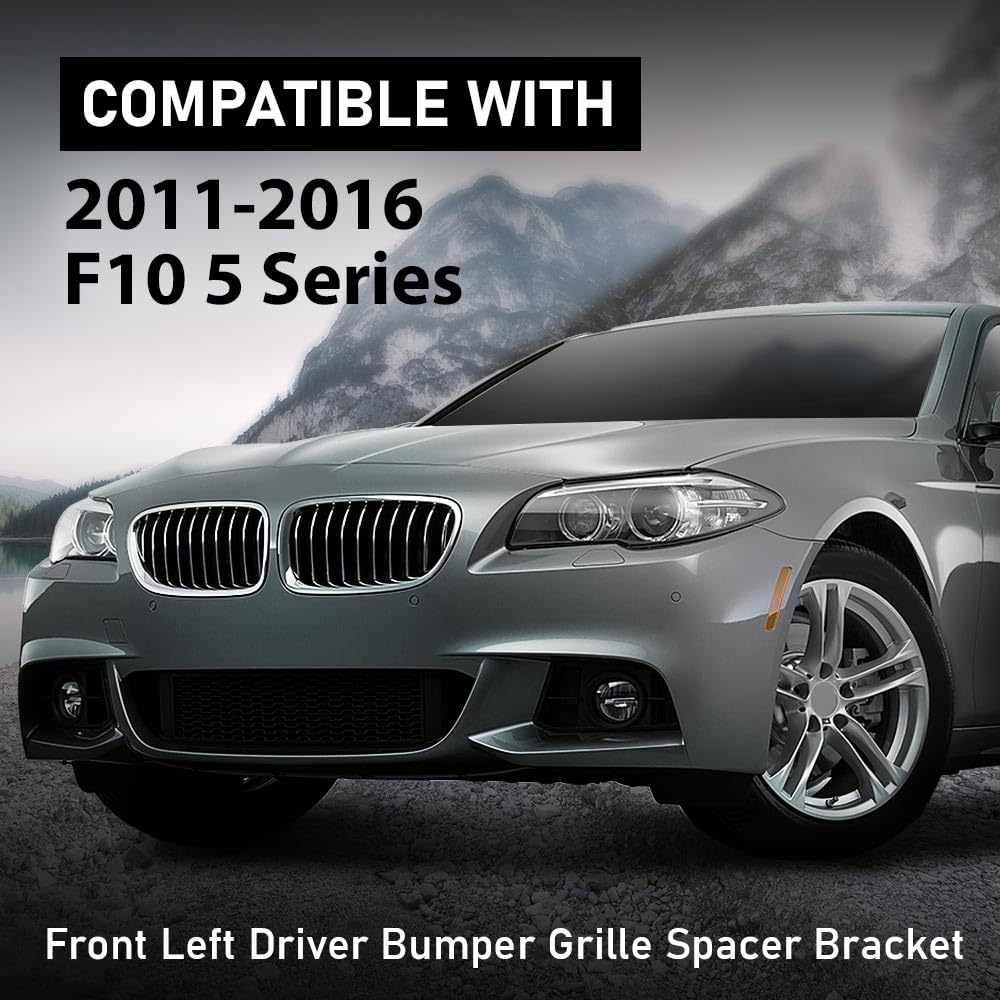 G-PLUS Front Bumper Wing Bracket Spacer Left Side Compatible with BMW 5-Series F10 F11 2011-2016 51117207931
