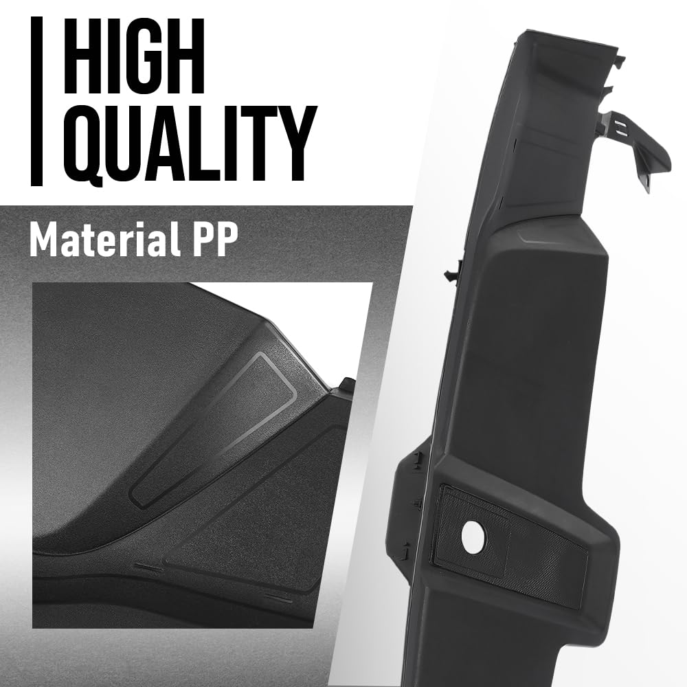 G-PLUS Front Radiator Support Lock Trim Cover Panel Compatible with Porsche Cayenne 2019 2020 2021 2022 2023 9Y0805504 Black