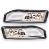 G-PLUS Fog Lights Assembly Replacement for 2017 2018 2019 Nissan Rogue/Kicks/Leaf/Versa Note S SL SR SV 4-Door Sedan OEM Clear Lens LED Fog Lamp,A Pair(Left+Right)