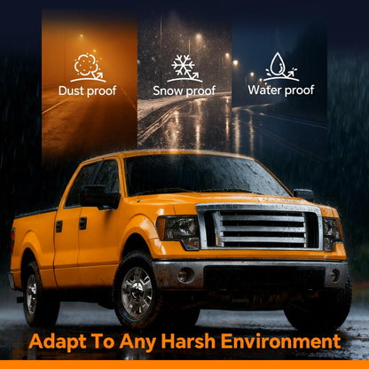 G-PLUS Headlights & Rear Tail Lights Assembly Compatible With Ford F150 2009-2014(Not Fit Flareside Models)