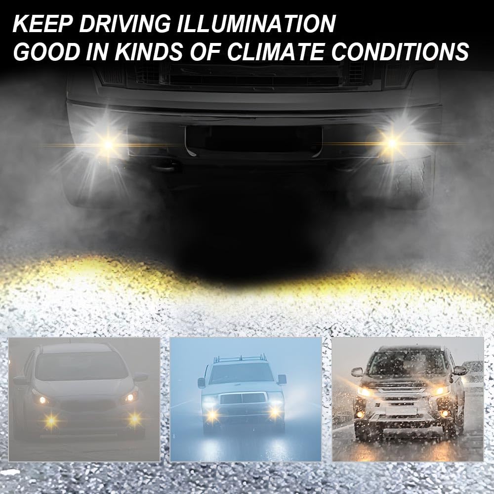 G-PLUS Fog Light w/Bulb Compatible with Ford F150 2011-2014/Fit Lincoln Mark LT 2011-2014 Front Bumper Fog Lamp Clear Lens faros antiniebla FO2592229 BL3Z15200A Left or Right Side