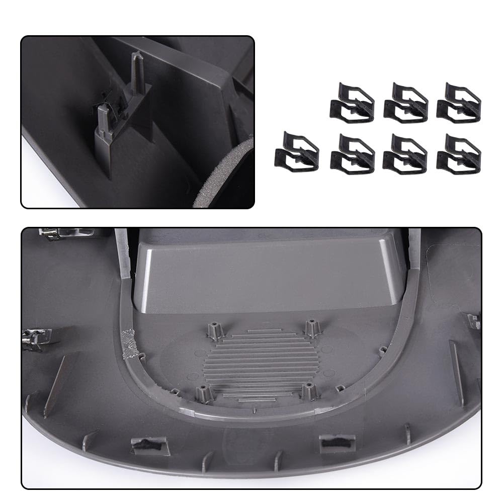 G-PLUS Center Dash Radio Bezel w/o Speaker Bezel Compatible with Nissan Titan 2004 2005 2006, Fit Nissan Armada 2005 2006 682577S000 AC Instrument Panel Lid, Grey
