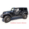 G-PLUS Steel Black Tubular Doors Compatible with Jeep Wrangler JK Unlimited 4 Doors 2007-2018 Front & Rear Tube Doors Without Mirror