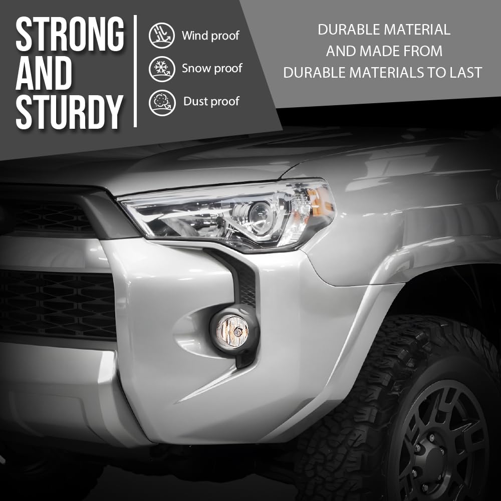 G-PLUS Front Bumper Upper & Lower Grill + Fog Lights Set Compatible with Toyota 4Runner SR5 2014-2019 TO1036148, TO1038173 Black