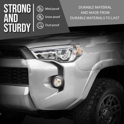 G-PLUS Front Bumper Upper & Lower Grill + Fog Lights Set Compatible with Toyota 4Runner SR5 2014-2019 TO1036148, TO1038173 Black