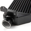 Twin Intercooler + Blue Hose Kit Black Compatible With VW VOLKSWAGEN Golf R GTI MK7 Upgrade