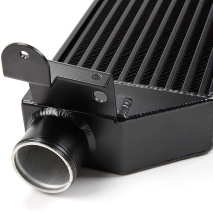 Twin Intercooler + Blue Hose Kit Black Compatible With VW VOLKSWAGEN Golf R GTI MK7 Upgrade
