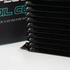 G-PLUS AN10-10AN Universal Engine Aluminum Transmission Racing Oil Cooler (Black, 15 Row Japanese-Style)