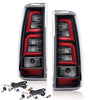 G-PLUS Tail Lights Compatible with Chevy Silverado 2003-2006,Tail Lamp w/Red Light Bar w/Wiring Harness,Clear/Black Left & Right Luces Traseras Rear Brake Lamps Assembly Faros Traseros