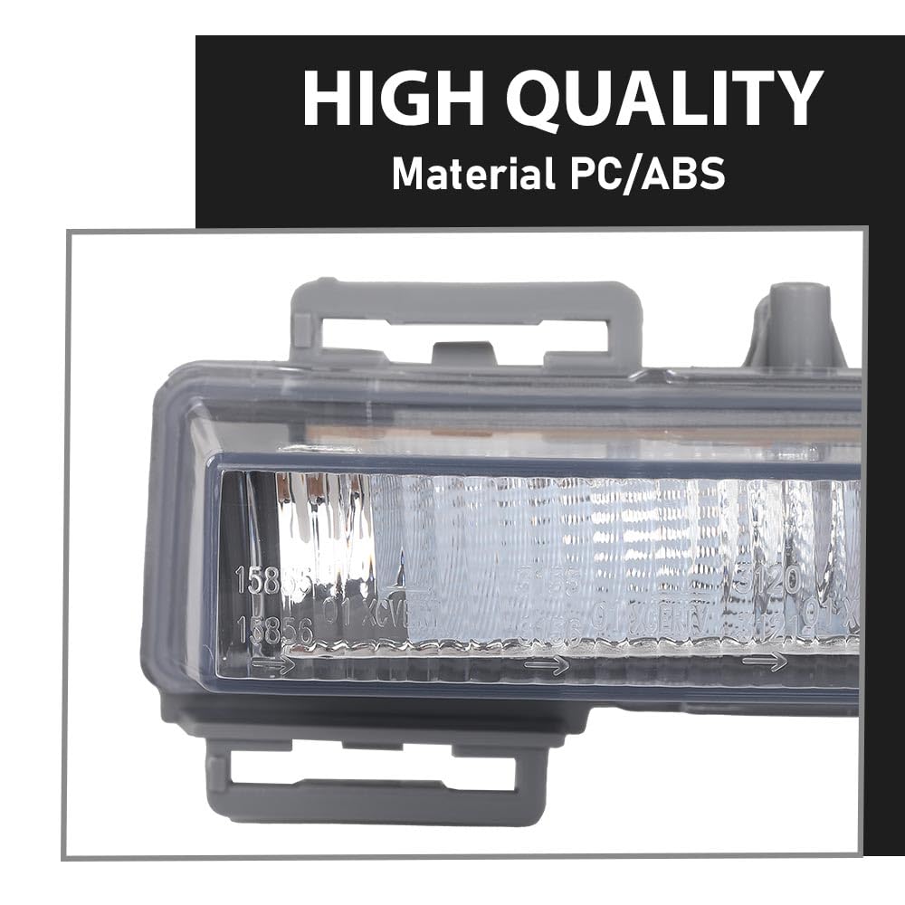 G-PLUS Right Daytime Running Light, Compatible with Benz W166 ML350 ML550 ML63AMG 2012-2015, Fit Benz W166 ML500 X204 GLK250 GLK350 2013-2015, Passenger Side, 2049065501, A2049065501