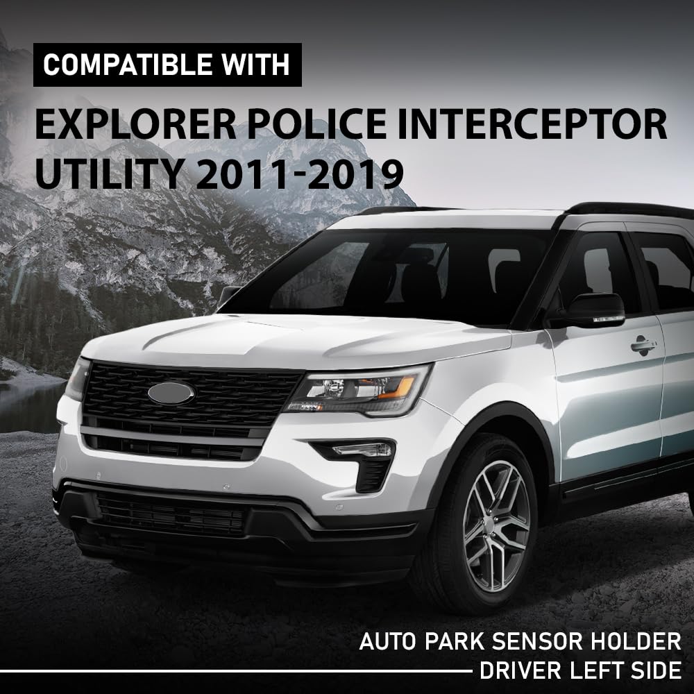 G-PLUS Left Auto Park Sensor Bezel Holder, Compatible with Ford Explorer Police Interceptor Utility 2011-2019, BB5Z15C873A, BB5Z-15C873-A