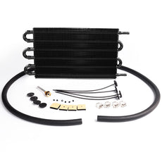 G-PLUS Oil Cooler Kit 6 Row AN6 Universal Engine Transmission With Hose Mounting