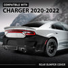 G-PLUS Rear Bumper Cover w/Holes Compatible with Dodge Charger 2020 2021 2022 2023, 68488292AA, CH1100A56, Primed Black