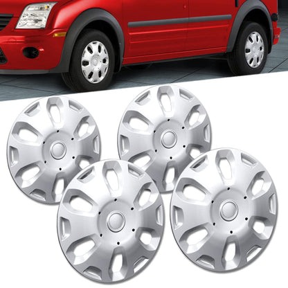 G-PLUS Wheel Covers Hub Caps Full Rim Hubs 3 pcs Compatible with 2010-2013 Ford Transit Connect Van 9T1Z1130A, 9T161130AA
