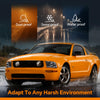 G-PLUS Headlights Compatible with Ford Mustang 2005-2009 Factory Halogen Headlamps Pair Clear Lens Chrome Housing Amber Reflector,faros delanteros