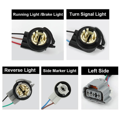 G-PLUS Tail Light Wiring Harness, Compatible with Chevy Silverado 1500 2500HD 3500 2003-2006/ Silverado 1500 1500HD 2500HD 3500 Classic 2007/ Silverado 1500HD 2005-2006 16531401 Rear Left