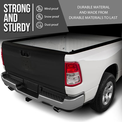G-PLUS Rear Tailgate Fit Dodge Ram 1500 Pickup 2019-2024, Fit Use Without R-A-M Letters CH1900131, 68623973AA, 68278358AF, 68278358AE, 68278358AD, 68278358AC, 68278358AB, 170-10124 Painted Black