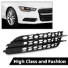 G-PLUS Front Bumper Fog Light Grill Covers Driver and Passenger Side Compatible with Audi A4 B8 B8.5 Allroad 2009-2015 (w/Fog Light Hole)/Not Fit for S-Line Models 8K0807681J01C 8K0807682J01C Black