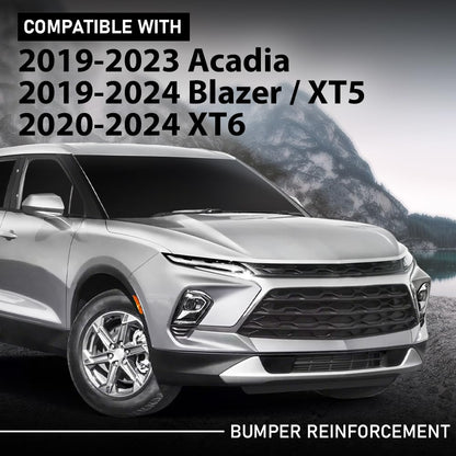 G-PLUS Front Bumper Reinforcement Compatible with Cadillac XT5 XT6 2019-2024,Fit Chevy Blazer 2019-2024,Fit GMC Acadia 2019-2023
