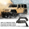 G-PLUS Fender Flares w/LED Side Maker, Compatible with Jeep JK Wrangler 2/4 Door Model 2007-2018, Unlimited, Rubicon Unlimited, Smooth Pocket Riveted 4 PCS Wheel Flares