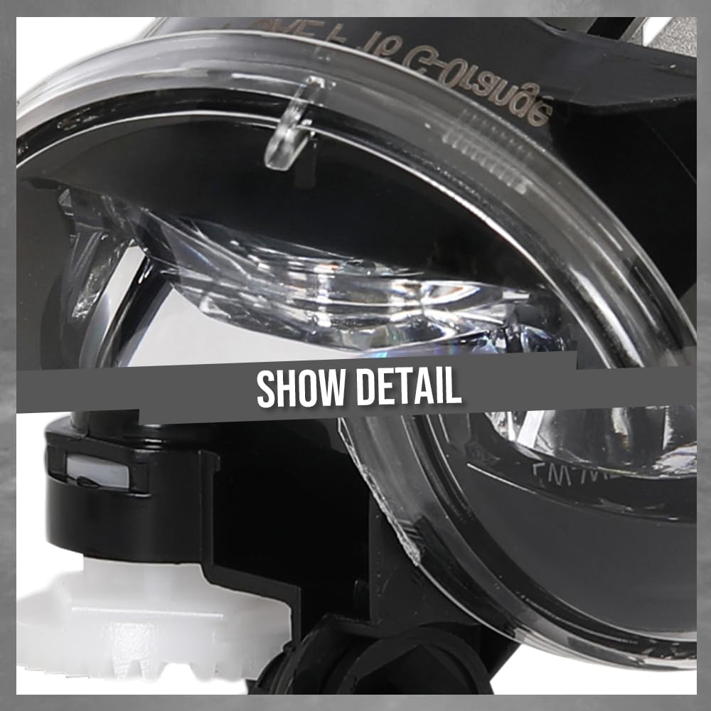 G-PLUS Left LH Driver LED Fog Light Compatible with Volvo XC40 2018-2020 Fit Polestar 2 2021-2023 31689174 Black