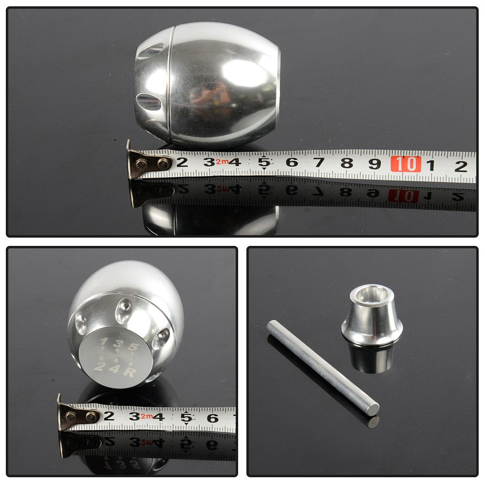 G-PLUS 5 Speed Type R Gear Shift Knob Shifter Lever Stick Head Compatible with Most Honda/Acura with 10x1.5 Pitch Thread (Civic, CRX, Del Sol, Integra, RSX, etc)