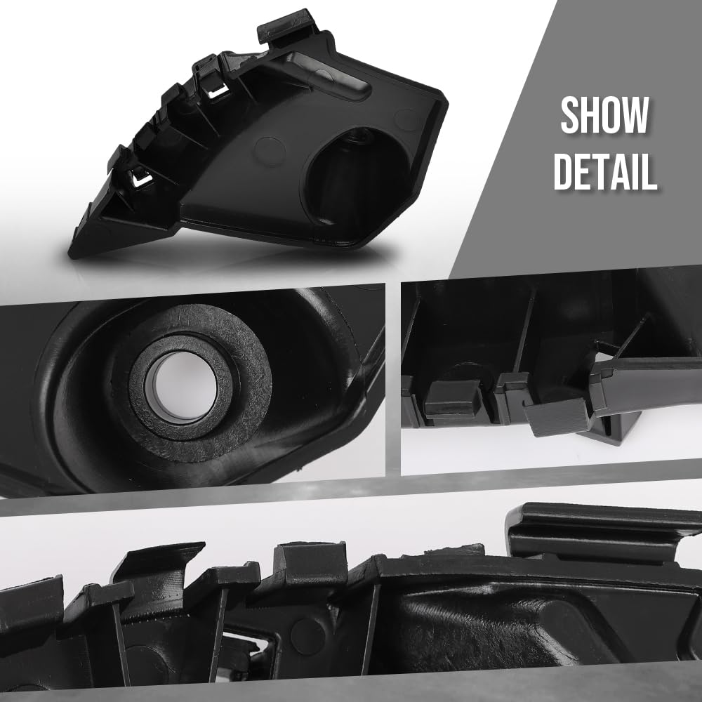 G-PLUS Bumper Bracket Front Passenger Right Side Compatible with Tesla Model X 90D 2016-2017, Fit Model X (submodel: 100D, 75D, P100D) 2018 104709300H Black