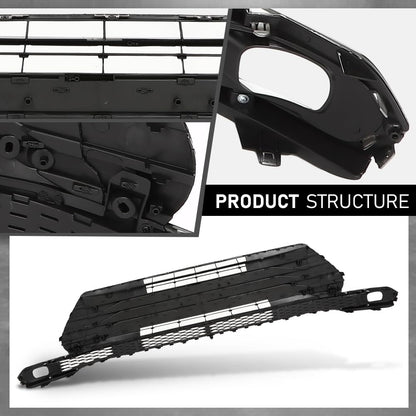 G-PLUS Front Lower Bumper Grille Grill, Compatible with Toyota Sienna LE 2021-2023, W/o Parking Sensor Hole, 5310208040, TO1036239