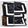 G-PLUS LED Headlights Assembly & Tail Lights Fit Chevy Silverado 1500 1500 HD 2500 2500 HD 2003-2006, Smoky Lens Chrome Housing Amber Reflector Headlamps Assembly Red Taillights