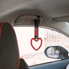 G-PLUS JDM Tsurikawa Ring Heart Subway Train Bus Car Handle Hand Straps Drift Charm,Rear Bumper Warning Ring (Red)