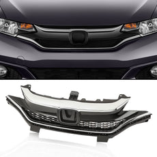 G-PLUS Front Bumper Grille for Honda Fit 2018-2020 Chrome Side View