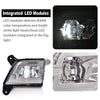 G-PLUS LED Fog Lights Compatible With 2019 2020 2021 Chevy Silverado 1500,Front Bumper Driving Fog Lamps W/o Wiring Kit Driver & Passenger Pair (Clear Lens Chrome Housing)