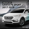 G-PLUS Front LED Fog Lights Left Right Side Pair Compatible with Hyundai Santa Fe Sport 2017-2018 922014Z510, 922024Z510
