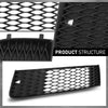 G-PLUS Pair Fog Light Cover Grille, Compatible with Audi Q7 2010-2015, Left Driver & Right Passenger Side 2PC, 4L0807697B, 4L0807698B