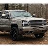 G-PLUS LED Headlights Compatible with Chevy Silverado 2003 2004 2005 2006, Fit Chevy Avalanche 2003-2006,Left & Right Bumper Headlamps Clear Lens Black Housing Clear Reflector,faros delanteros