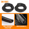 G-PLUS Universal 60ft Fender Flare Edge Trim with 3M Automotive Grade Tape, Fender Flares Rubber Seal Strip Fit Car & Truck Wiper Waterproof Strip Seal Tape