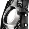 Diamond Star Front Bumper Mesh Grille Compatible with W117 CLA Class CLA180 CLA200 CLA250 CLA45 AMG 2014-2016 Silver Hood Upper Grille Assembly