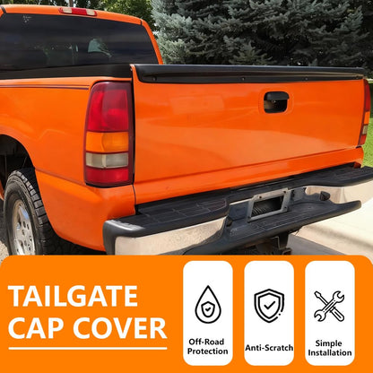 G-PLUS Tailgate Cap Top Protector Cover Compatible with 1999-2007 Chevy Silverado GMC Sierra 1500 (Fit 2007 Classic Only) Not Stepside GM1909101 15932247 15046605 Smooth Black