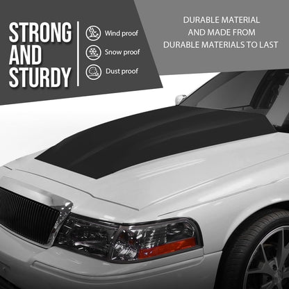 G-PLUS Cowl Induction Hood Scoop - 38" L x 4 ½" H x 27" W- Black ABS