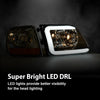 G-PLUS Headlights Compatible with Ford Chrome Housing Clear Reflector