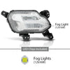 G-PLUS Left Front LED Daytime Running Light Fog Light With Bulb Compatible with Kia Sorento 2021-2022
