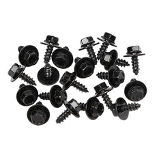 G-PLUS Splash Shield Firewall Screws 20PCS for Most Models Black Close-up View