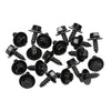 G-PLUS Splash Shield & Firewall Screws- M6.3 x 20mm Long- 10mm Hex- 20 pcs Screws Compatible with Most Models Black Iron