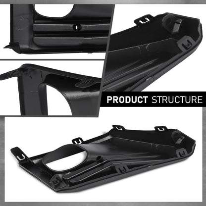 G-PLUS Front Left Fog Light Bezel Black Compatible with Toyota RAV4 Adventure/TRD Off-Road 2019-2023 521280R170, TO1038226
