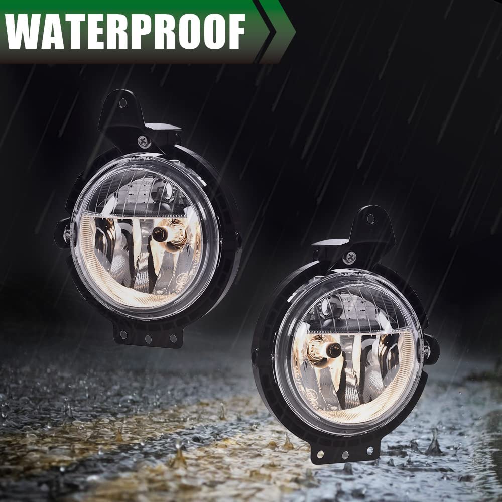 G-PLUS Bumper Fog Lights Compatible with Mini Cooper R55 R56 R57 R58 2007-2015 Fog Lamps Driver & Passenger Side Clear Lens Fog Lamp Accessories neblineros para autos delantero faros antiniebla