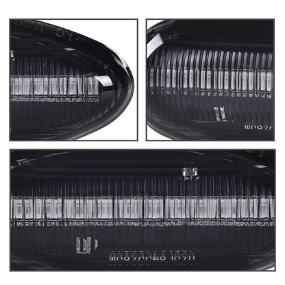 G-PLUS Side Marker Light Set Compatible with Chevy Silverado 2500HD 3500HD 2001-2014 /Fit for GMC Sierra 2500HD 3500HD 2001-2014 LED Marker Lamps Smoke Lens 4Pcs/Set 16530173 16530177