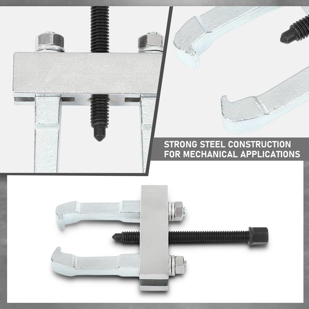 G-PLUS Mini 9pc Bearing Puller Separator Set 30-50mm Pull Out Jaw Gear Pulley Removal Compatible with Removing Small Gears, Wheels and Fittings from Shaft Black