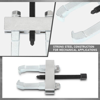 G-PLUS Mini 9pc Bearing Puller Separator Set 30-50mm Pull Out Jaw Gear Pulley Removal Compatible with Removing Small Gears, Wheels and Fittings from Shaft Black
