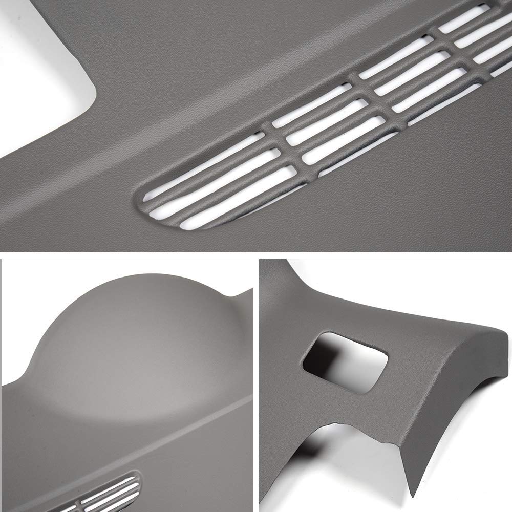 G-PLUS TPE Molded Dash Cover Compatible with 2007-2014 Tahoe Suburban Yukon in Dark Titanium Grey