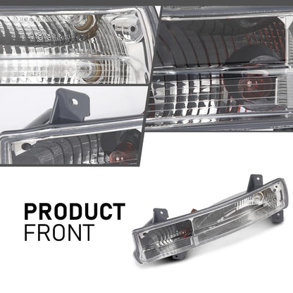 G-PLUS Parking Light Driver Side Compatible with Jeep Compass 2017-2021 55112721AB,CH2520147 Clear Lens